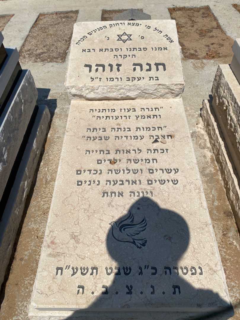 קברו של חנה זוהר