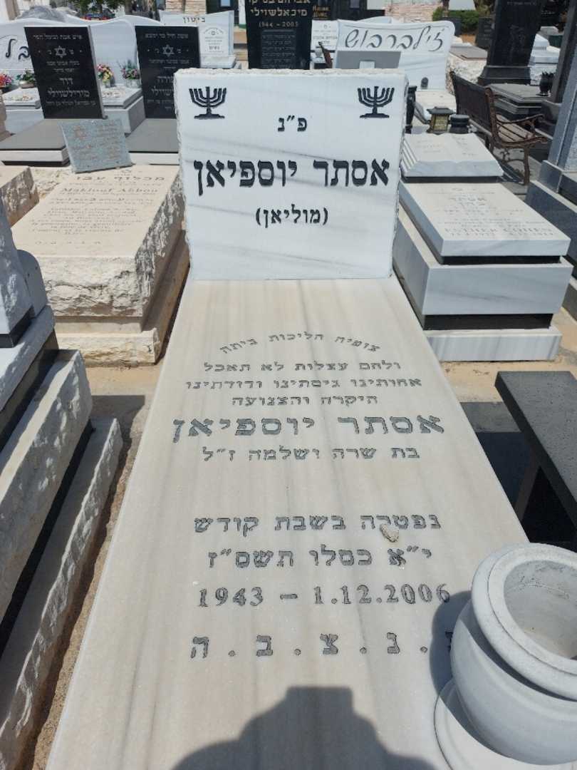 קברו של אסתר "מוליאן" מוליאן