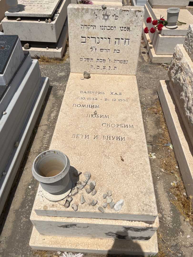 קברו של חיה ויינריב