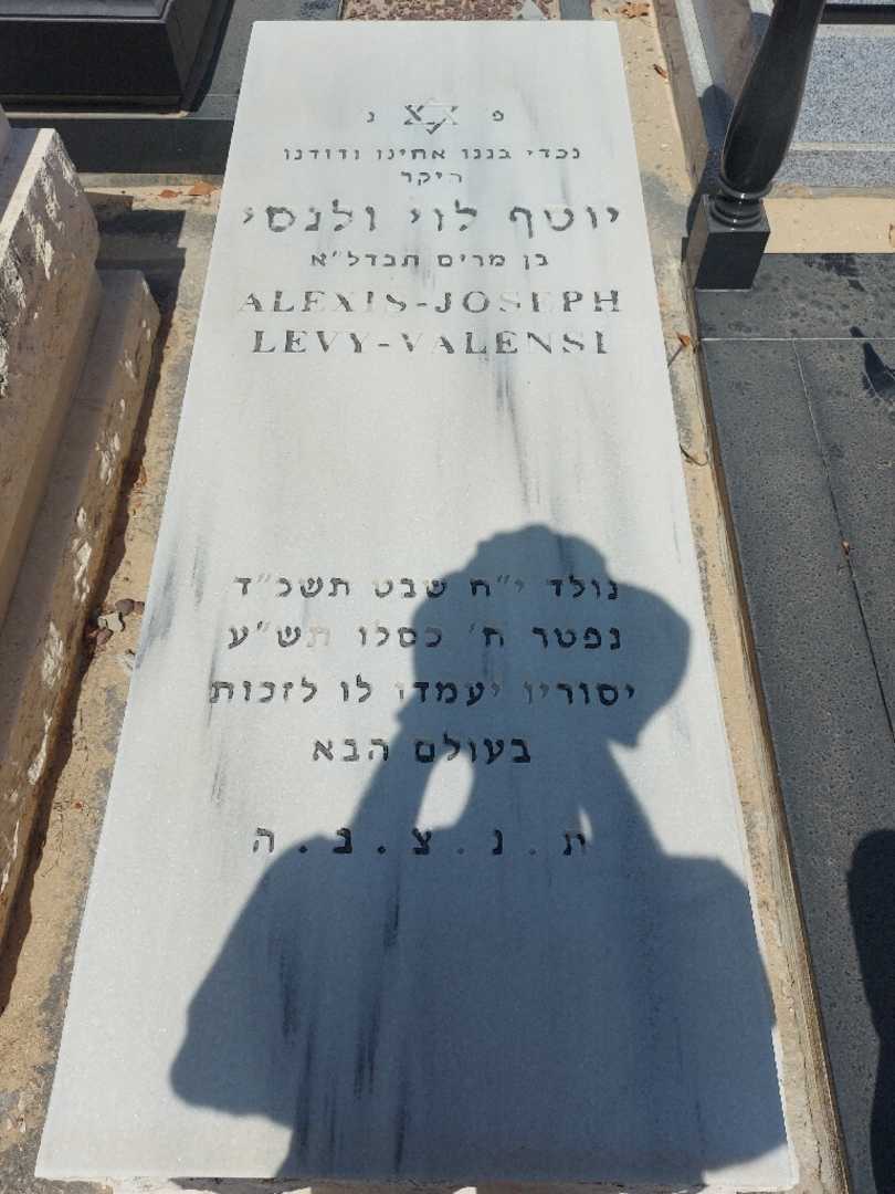 קברו של אלכס יוסף לוי ולנסי