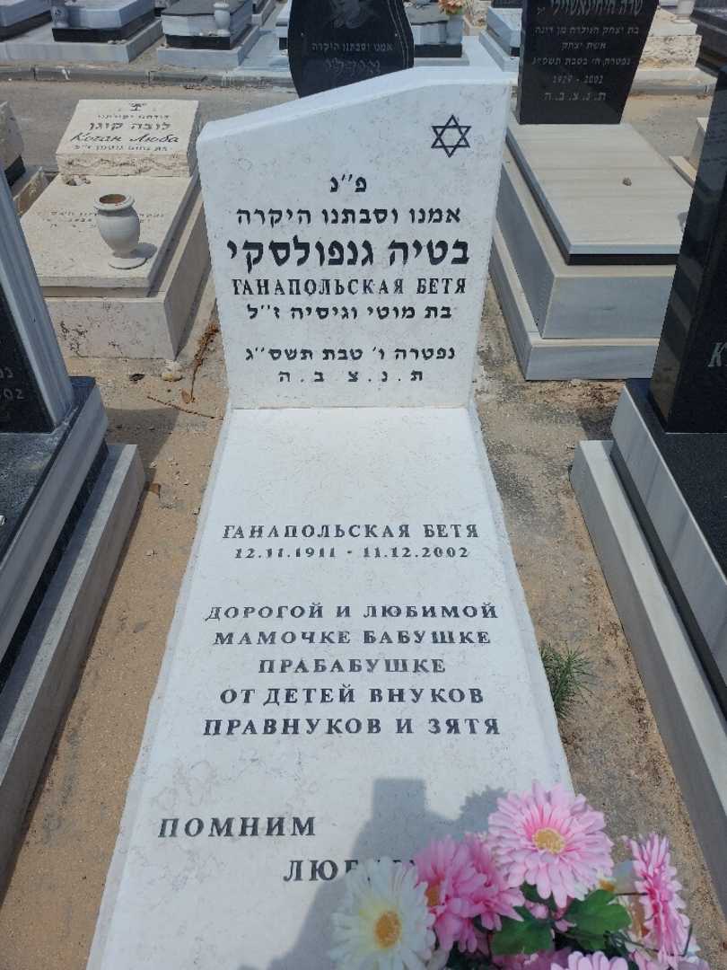 קברו של בטיה גנפולסקי