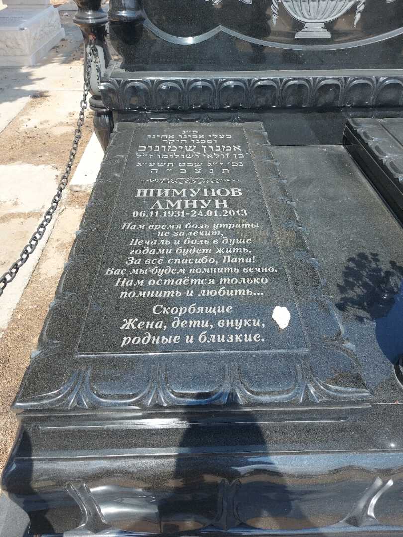 קברו של אמנון שימונוב. תמונה 2