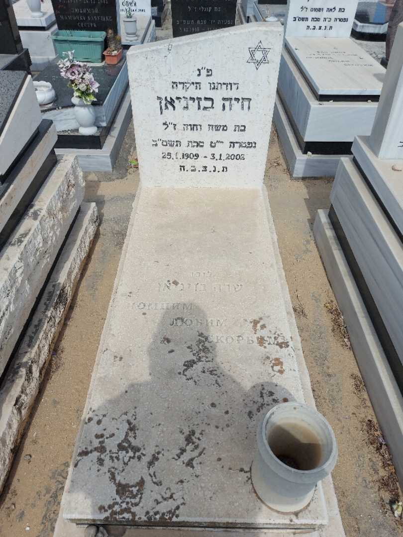 קברו של חיה בזיניאן