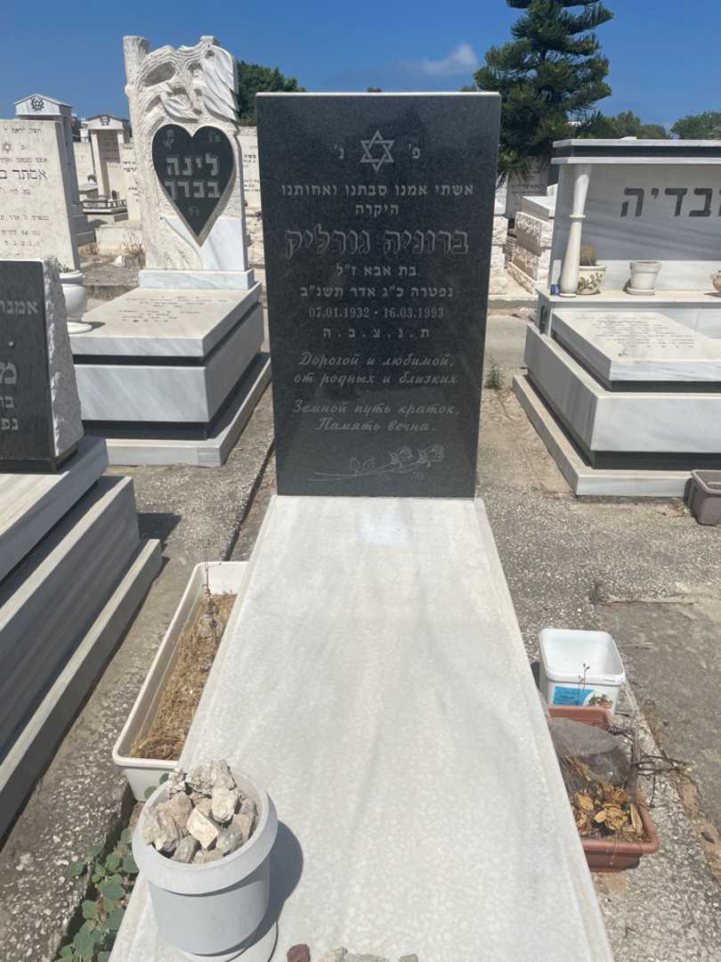 קברו של ברוניה גורליק
