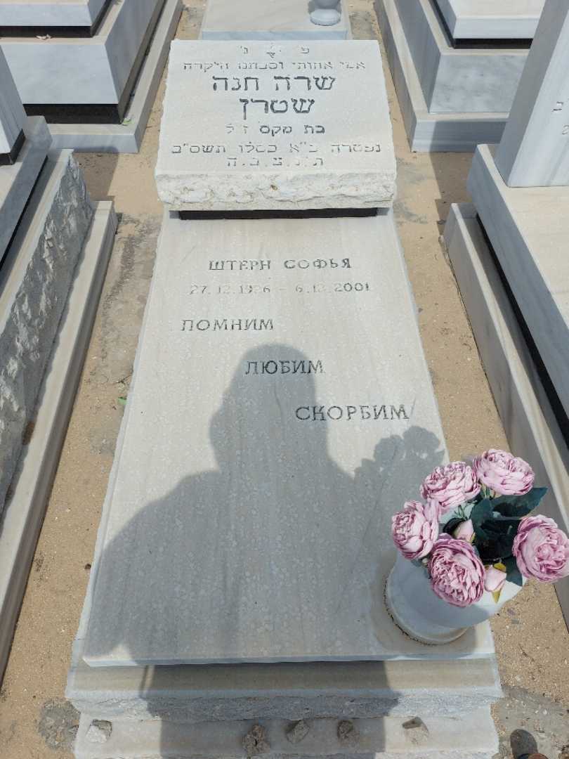 קברו של שרה חנה שטרן