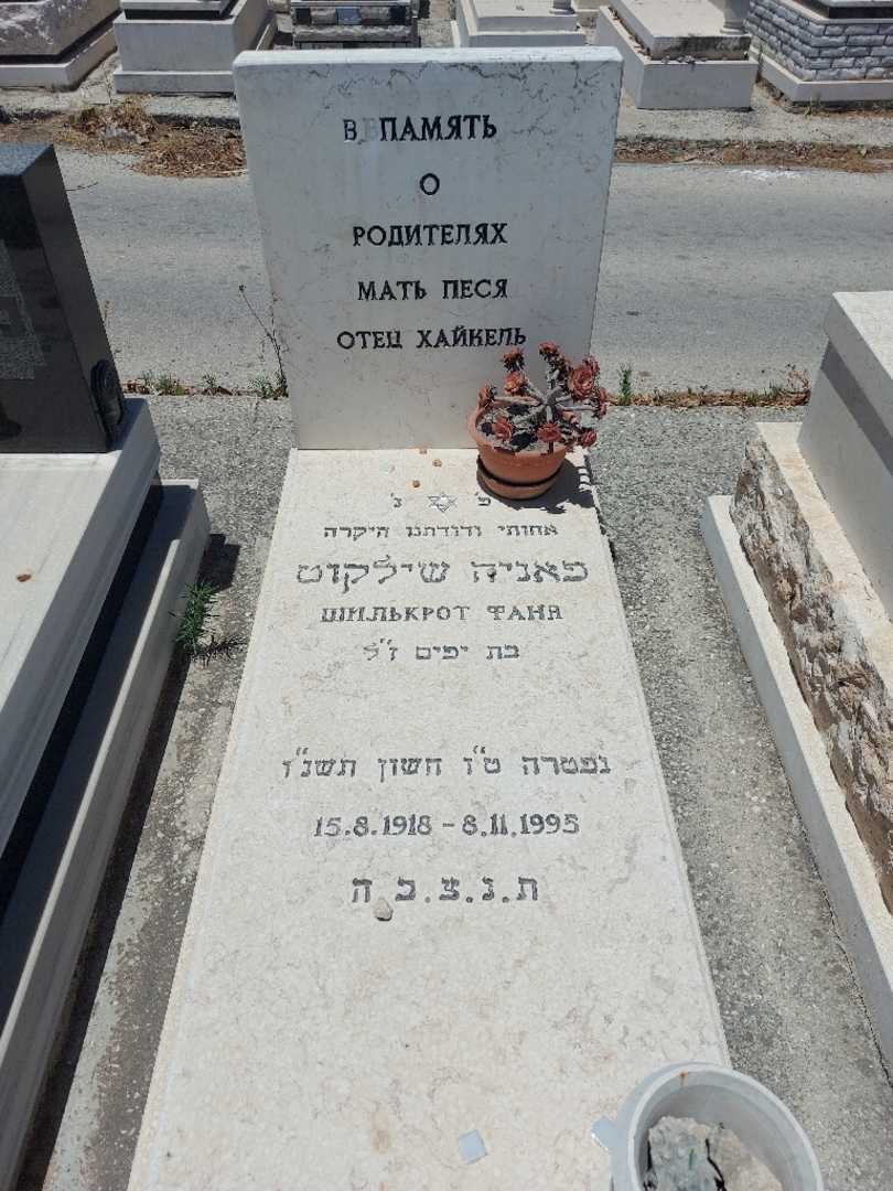 קברו של פאינה שילקרוט