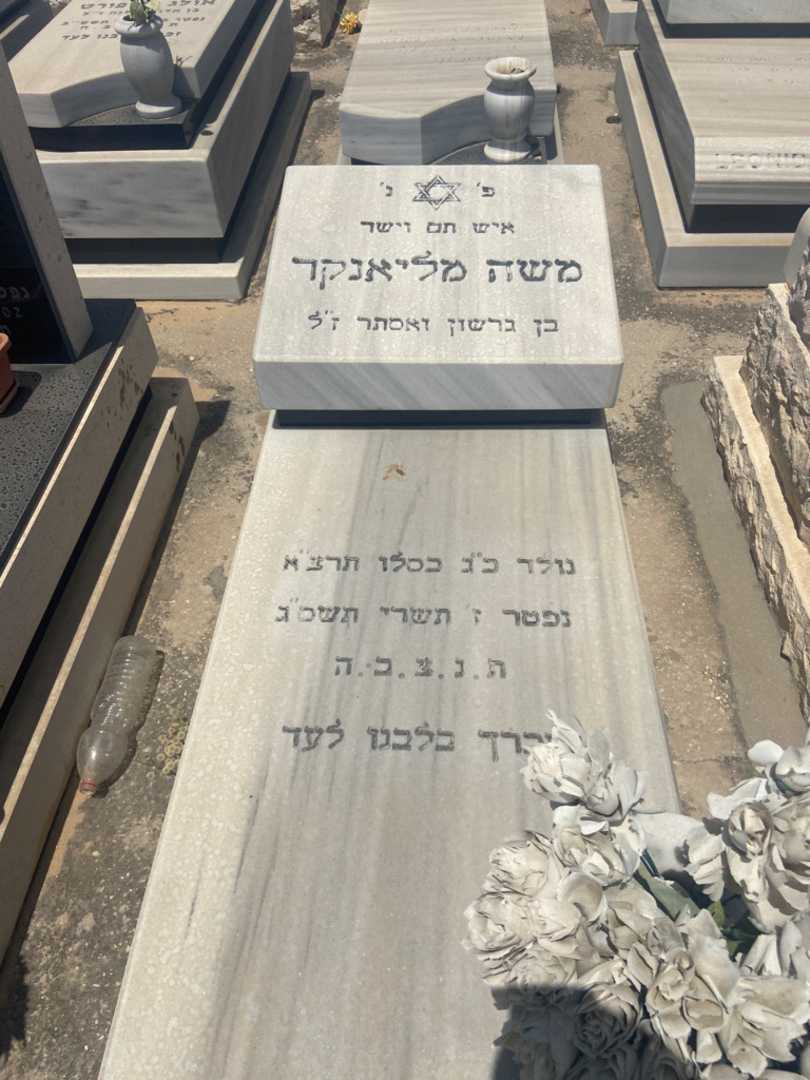 קברו של משה מליאנקר