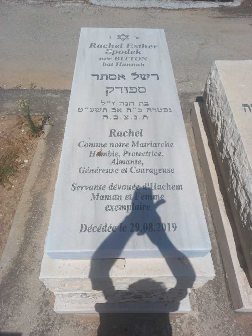 קברו של רחל ביטון ספודק