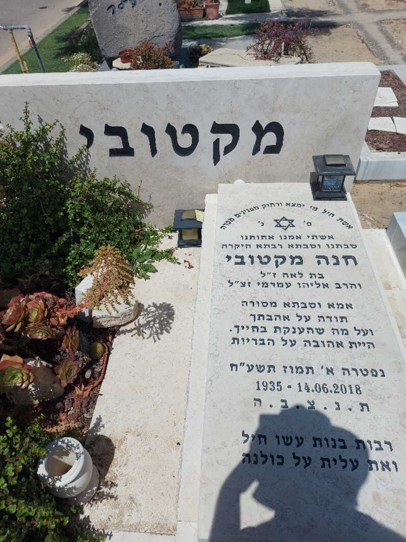 קברו של חנה מקטובי