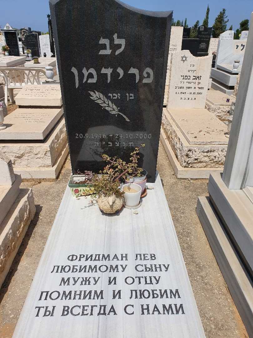 קברו של לב פרידמן