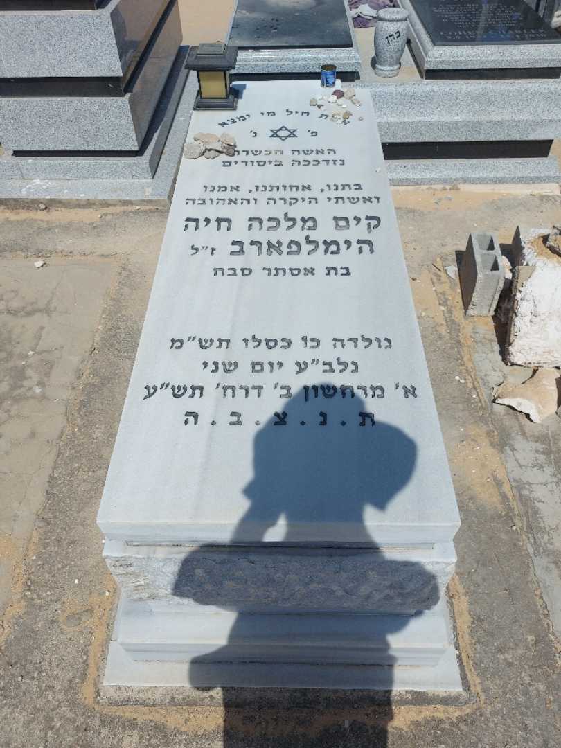 קברו של קים מלכה חיה הימלפארב