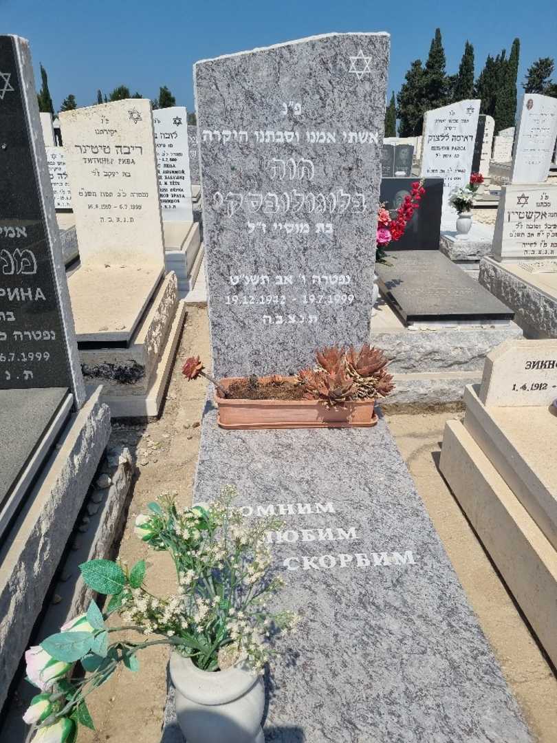 קברו של אוה בלוגולובסקי