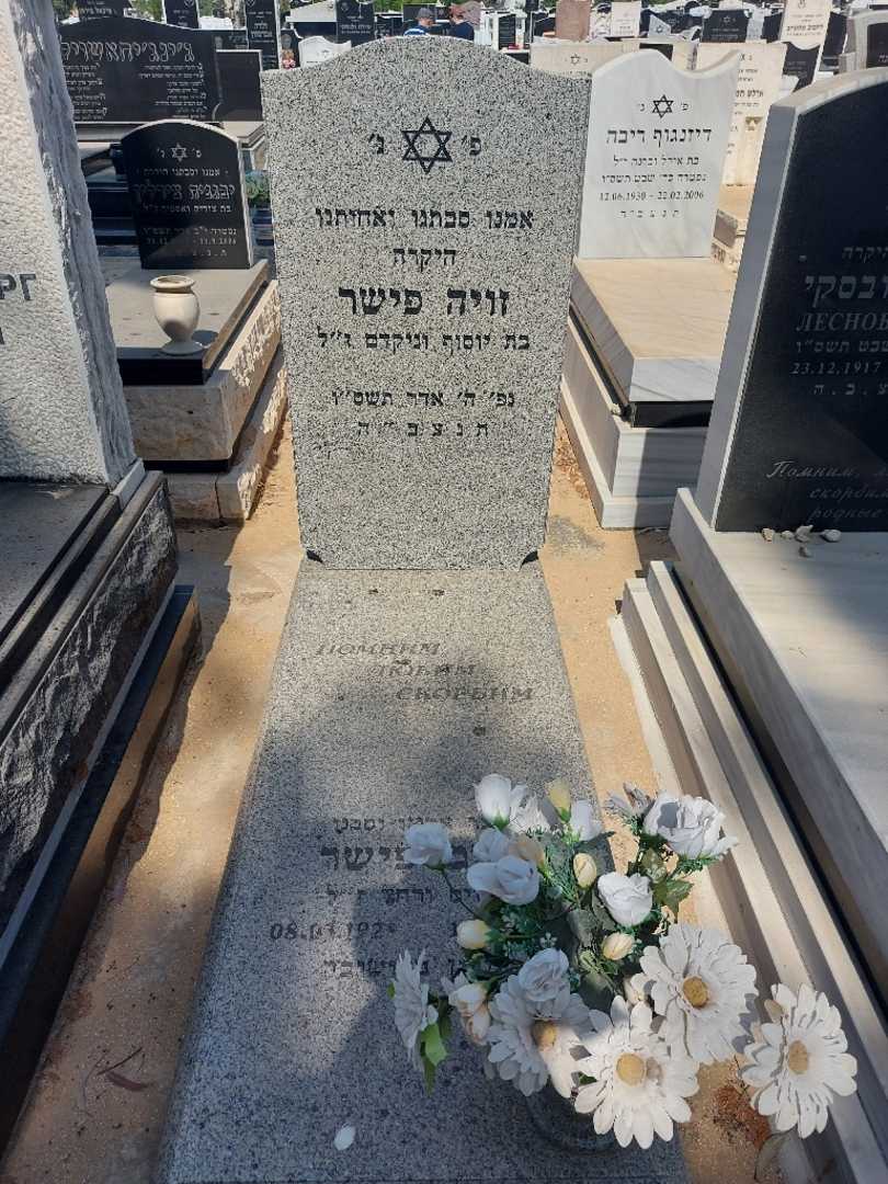 קברו של זויה פישר. תמונה 1
