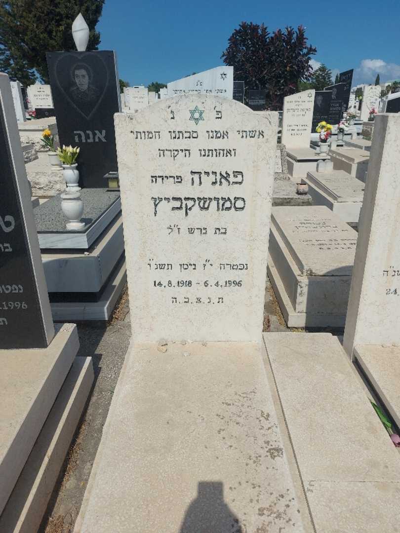 קברו של פניה "פרידה" סמושקביץ. תמונה 1