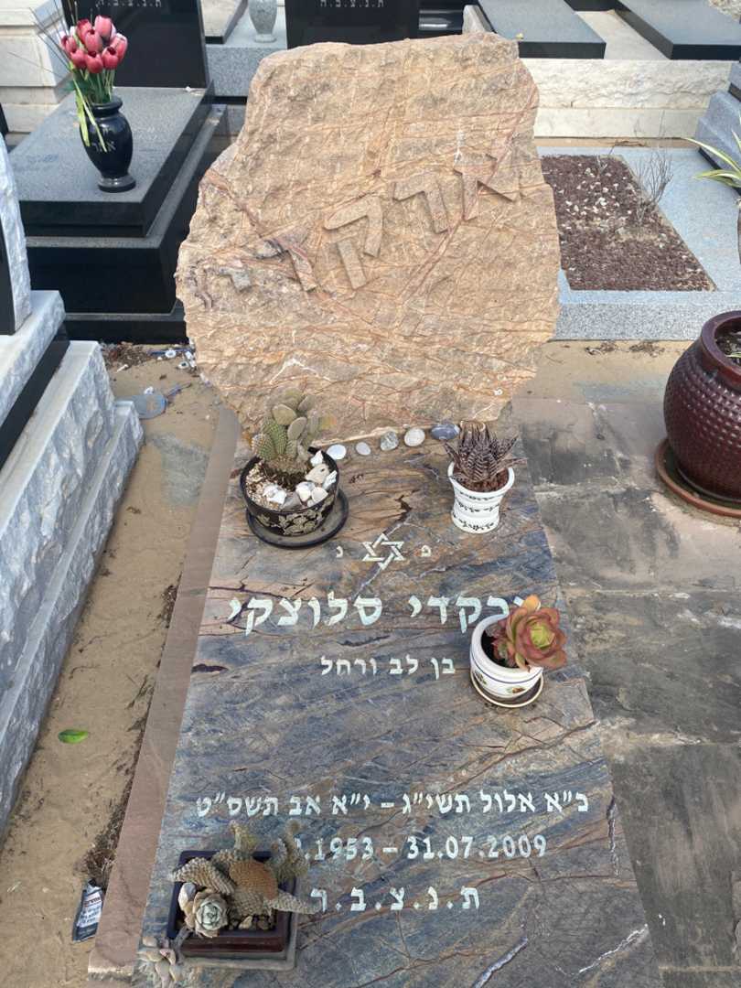 קברו של ארקדי סלוצקי. תמונה 1