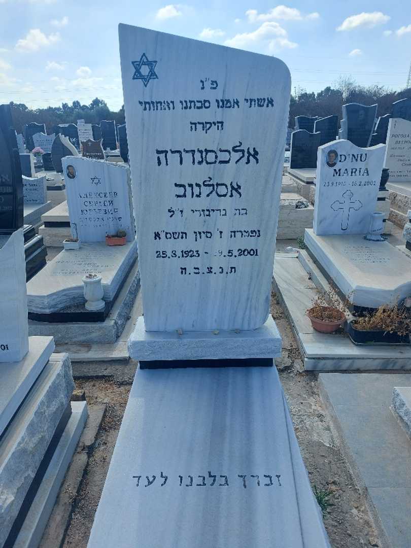 קברו של אלכסנדרה אסלנוב