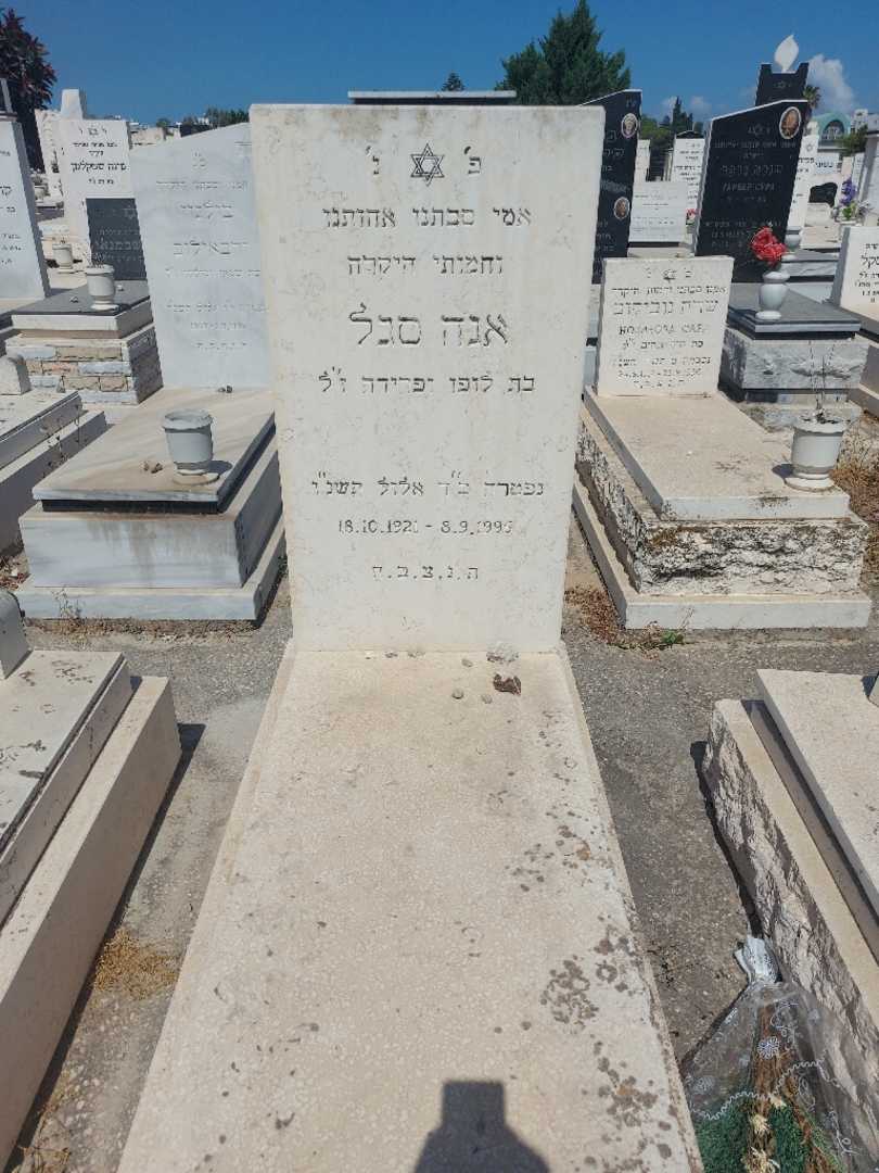 קברו של אנה סגל