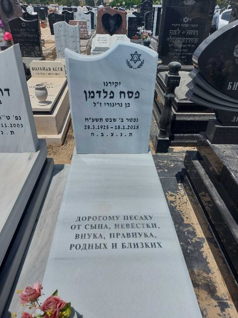 קברו של פסח פלדמן. תמונה 1