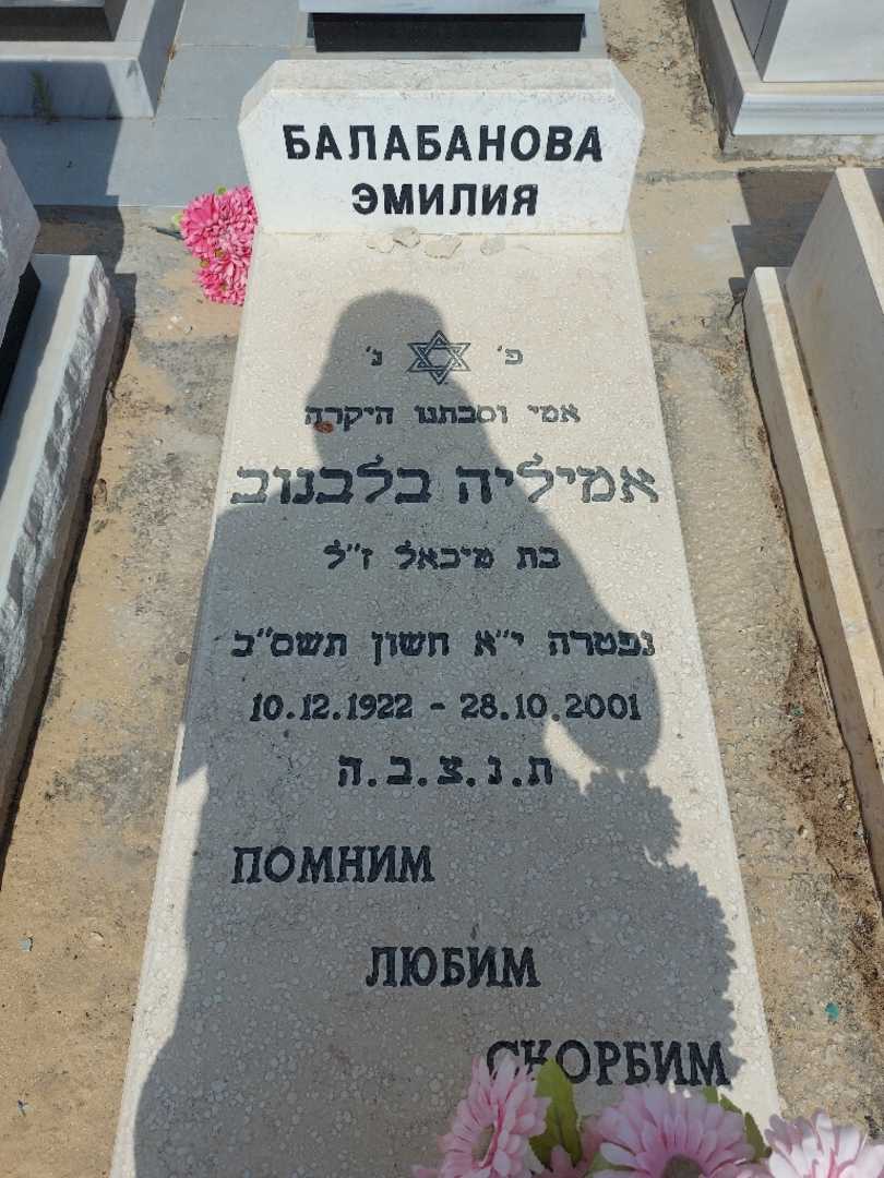 קברו של אמיליה בלבנוב. תמונה 2