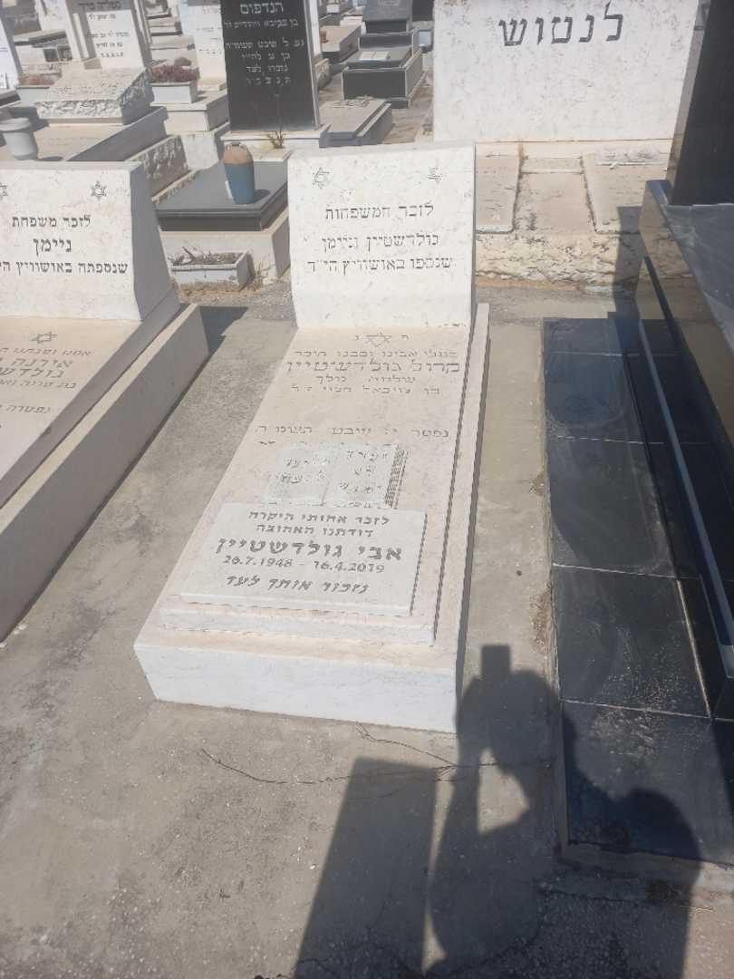 קברו של קרול גולדשטיין