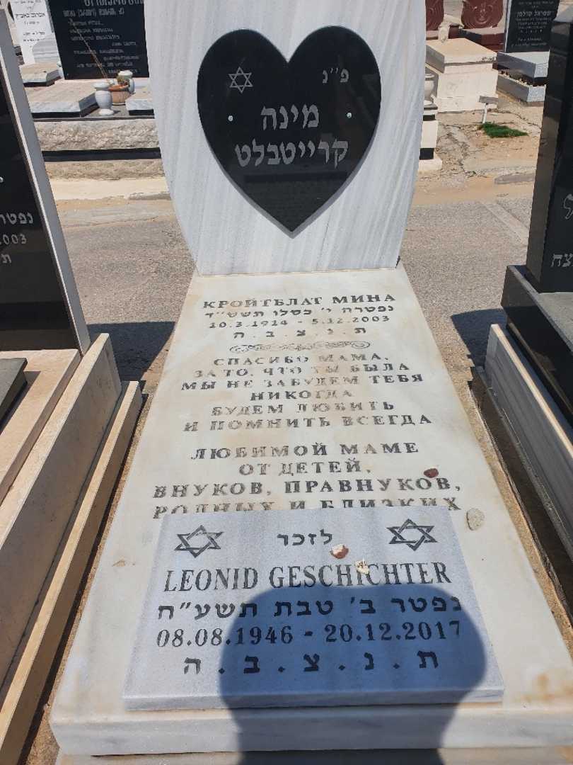 קברו של טבת "ליאוניד גשיחטר" תשעייח