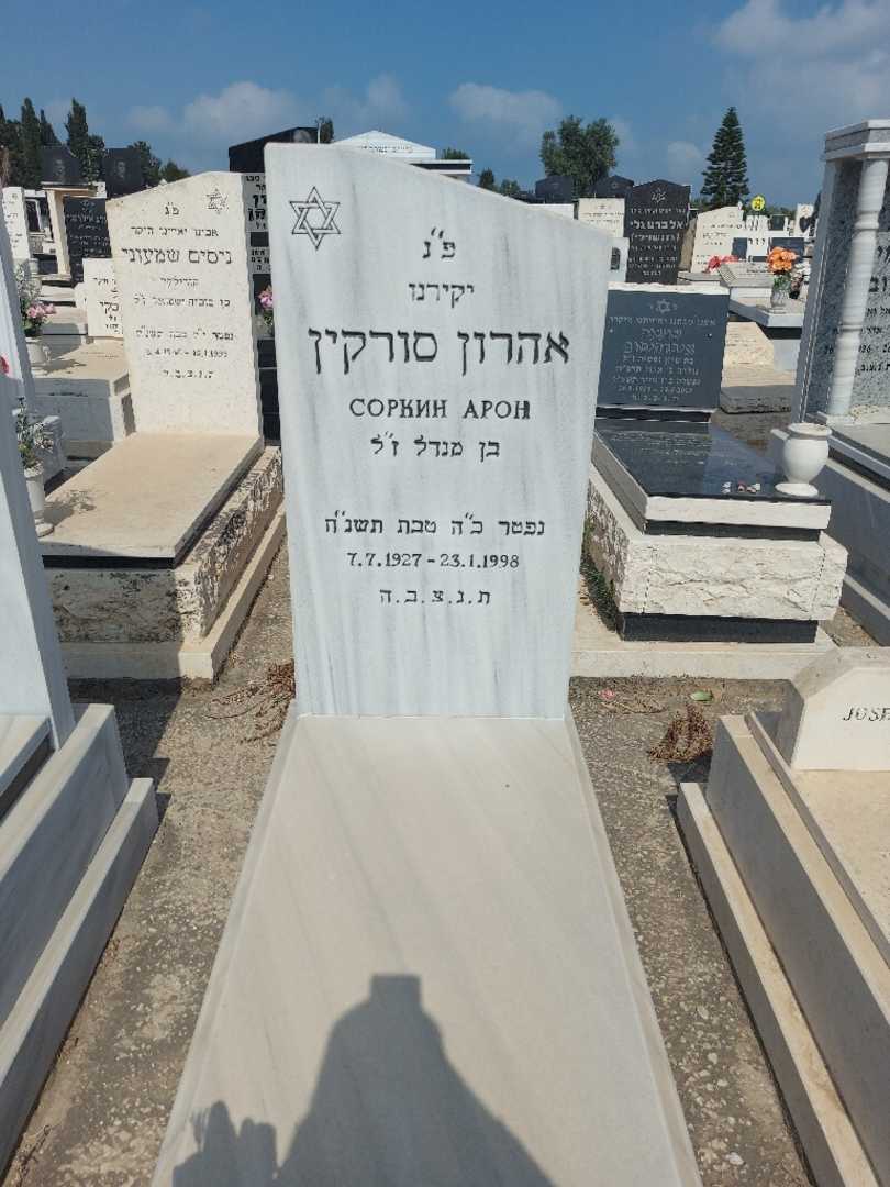 קברו של אהרון סורקין