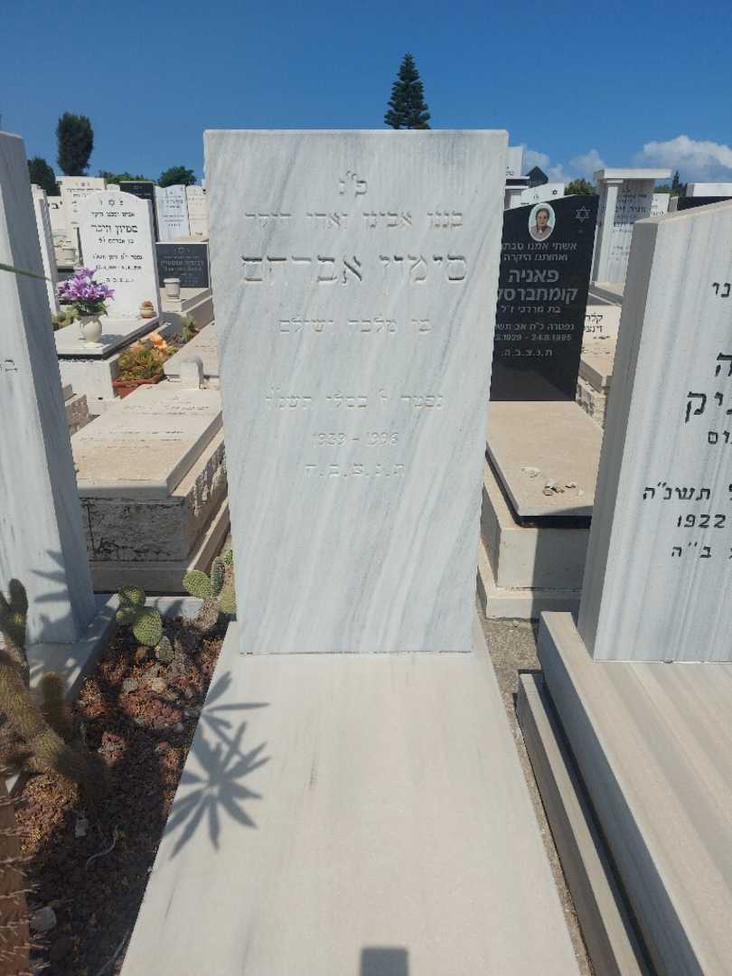 קברו של סימון אברהם. תמונה 1