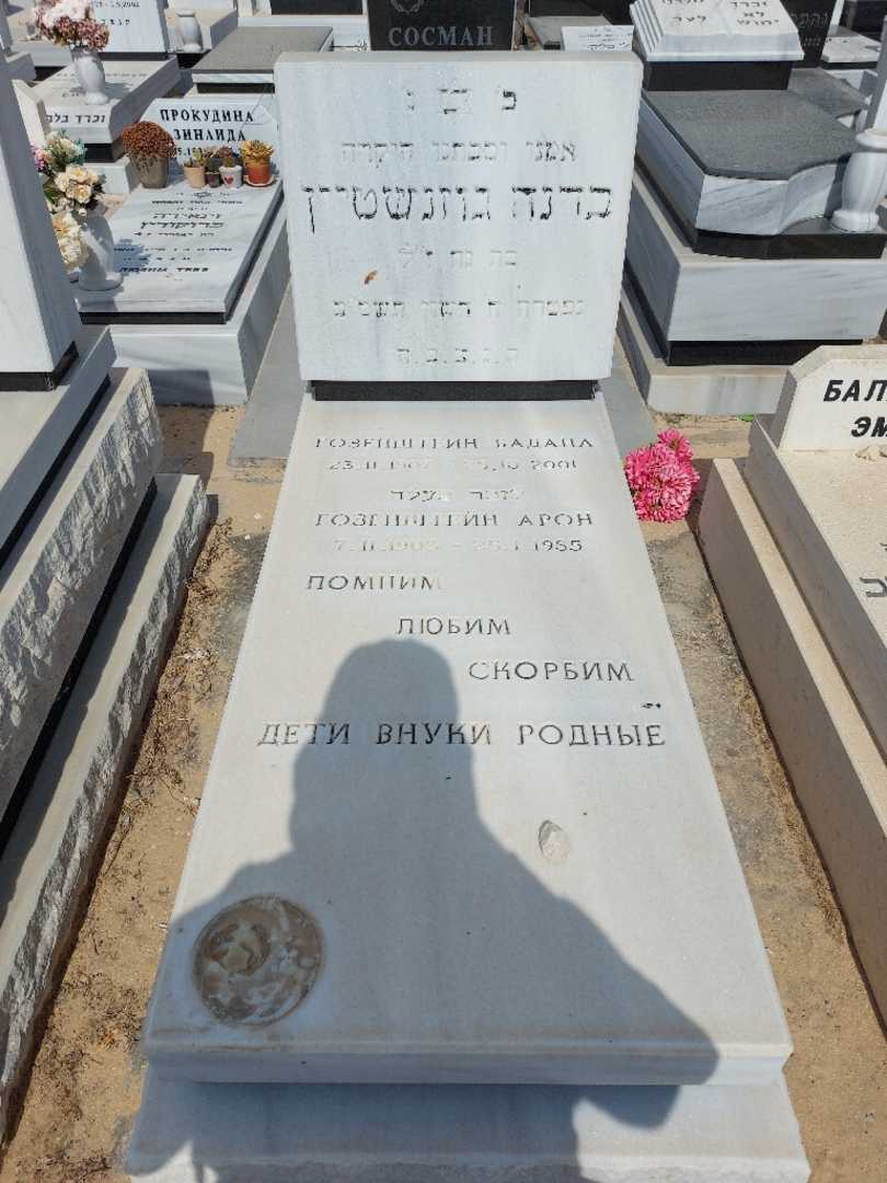 קברו של ארון גוזנשטיין