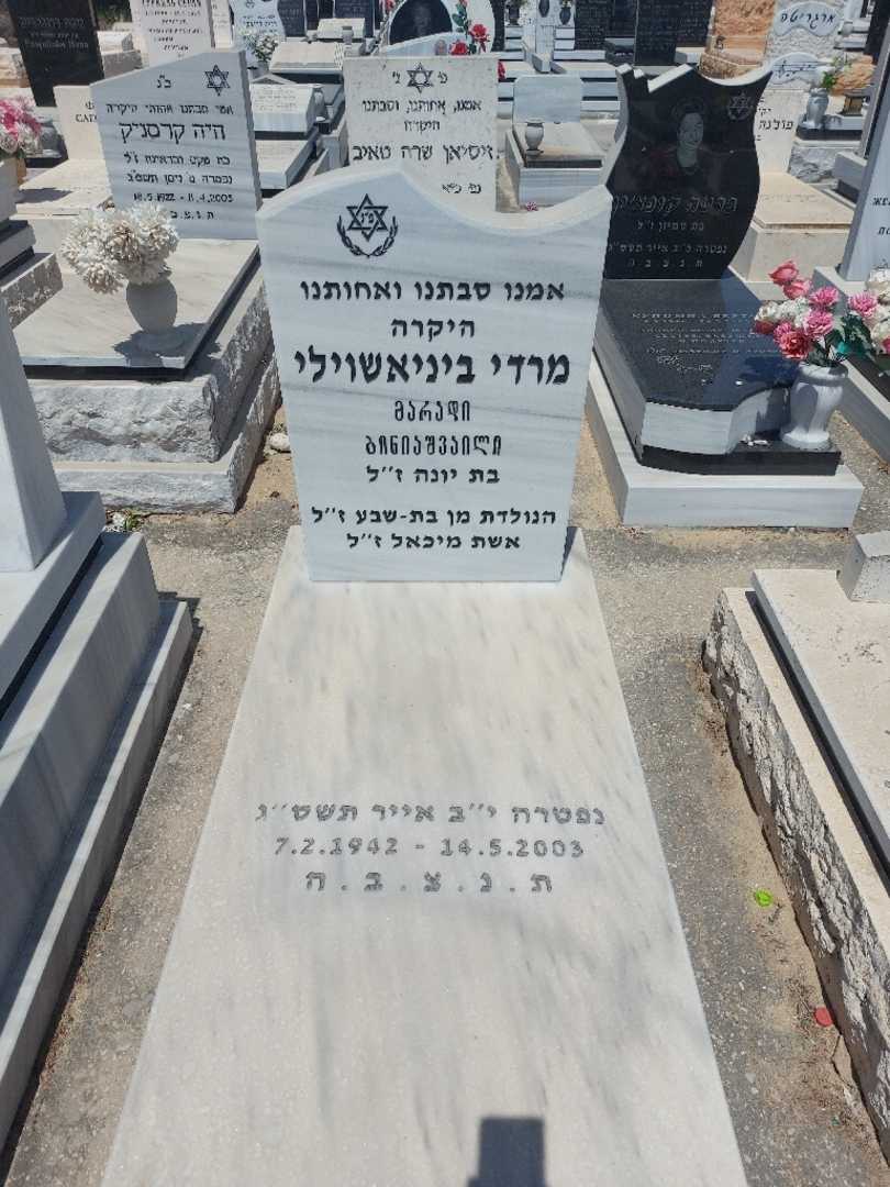 קברו של מרדי ביניאשוילי