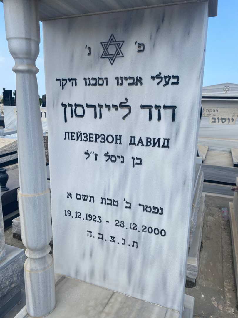 קברו של דוד ליזרסון. תמונה 2