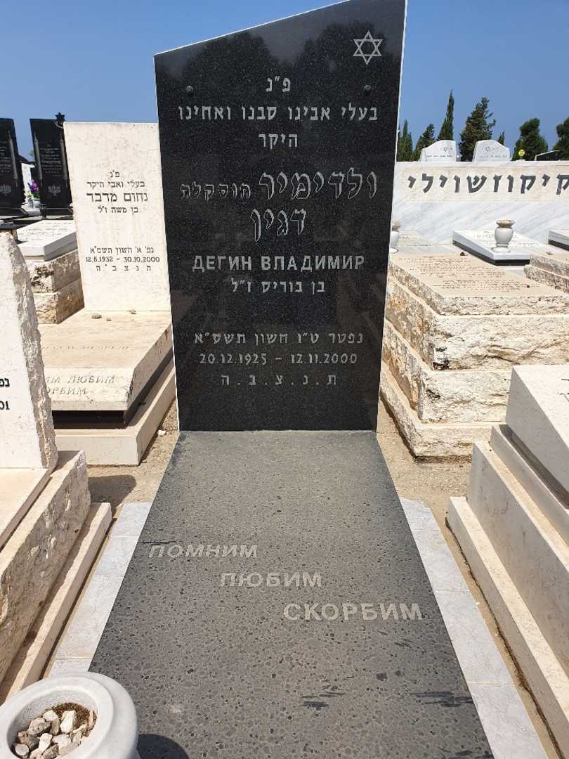 קברו של ולדימיר דגין
