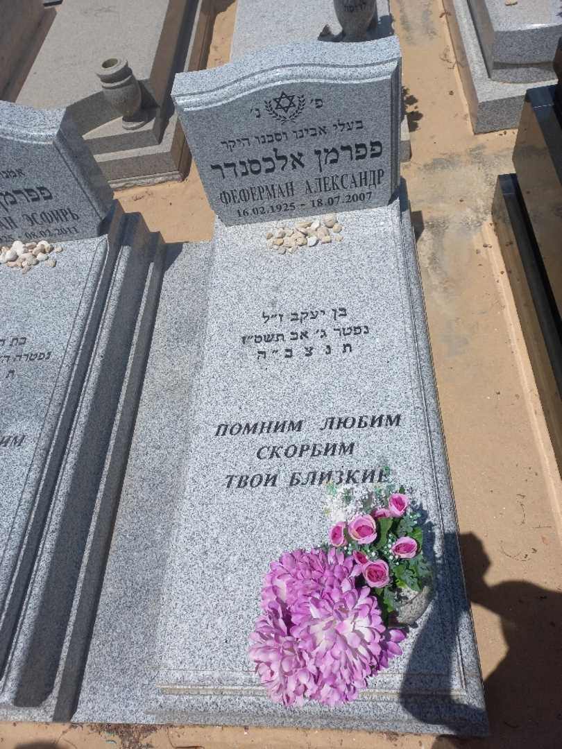 קברו של אלכסנדר פפרמן