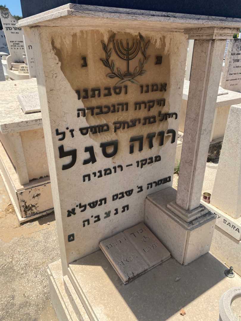 קברו של רוזה סגל )דוד(. תמונה 2