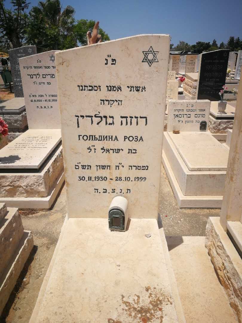 קברו של רוזה גולדין. תמונה 2