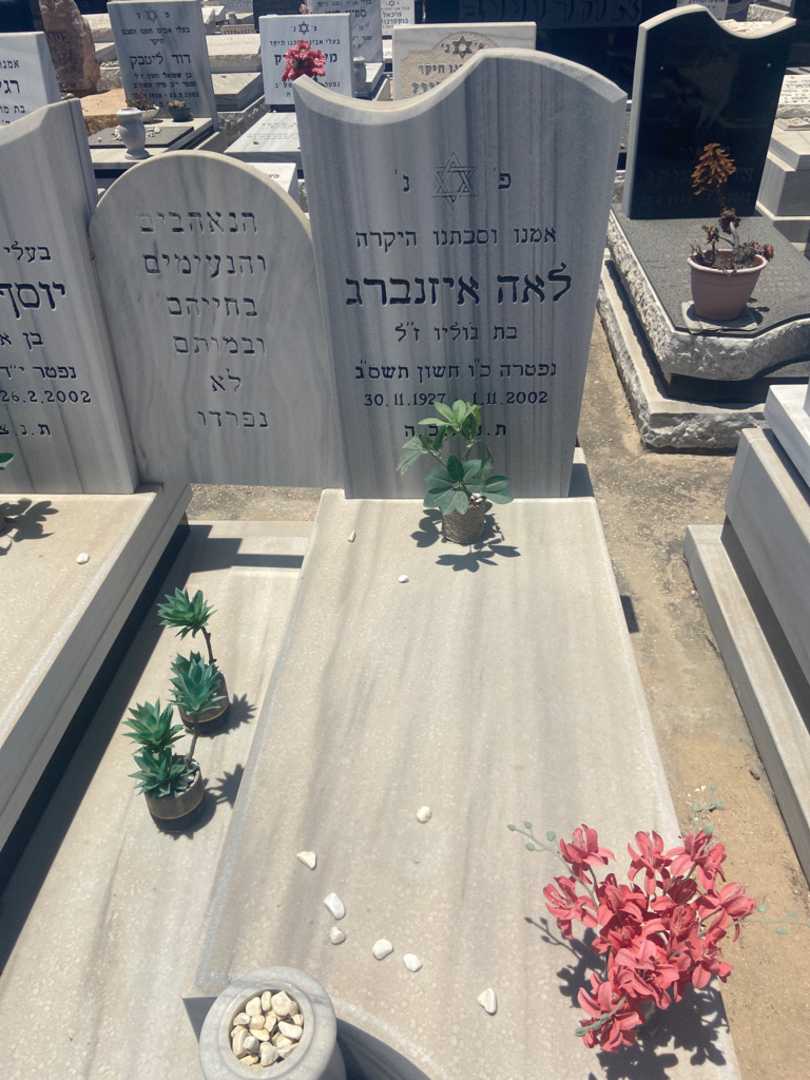קברו של לאה איזנברג. תמונה 2