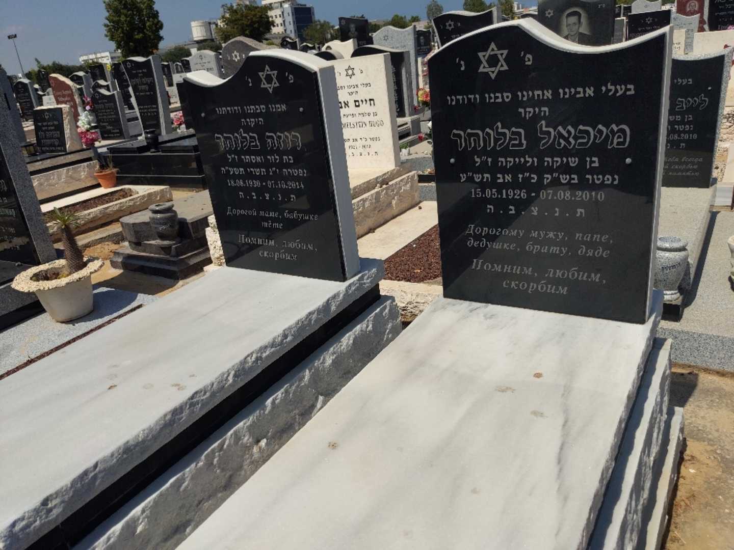 קברו של מיכאל בלוחר. תמונה 1