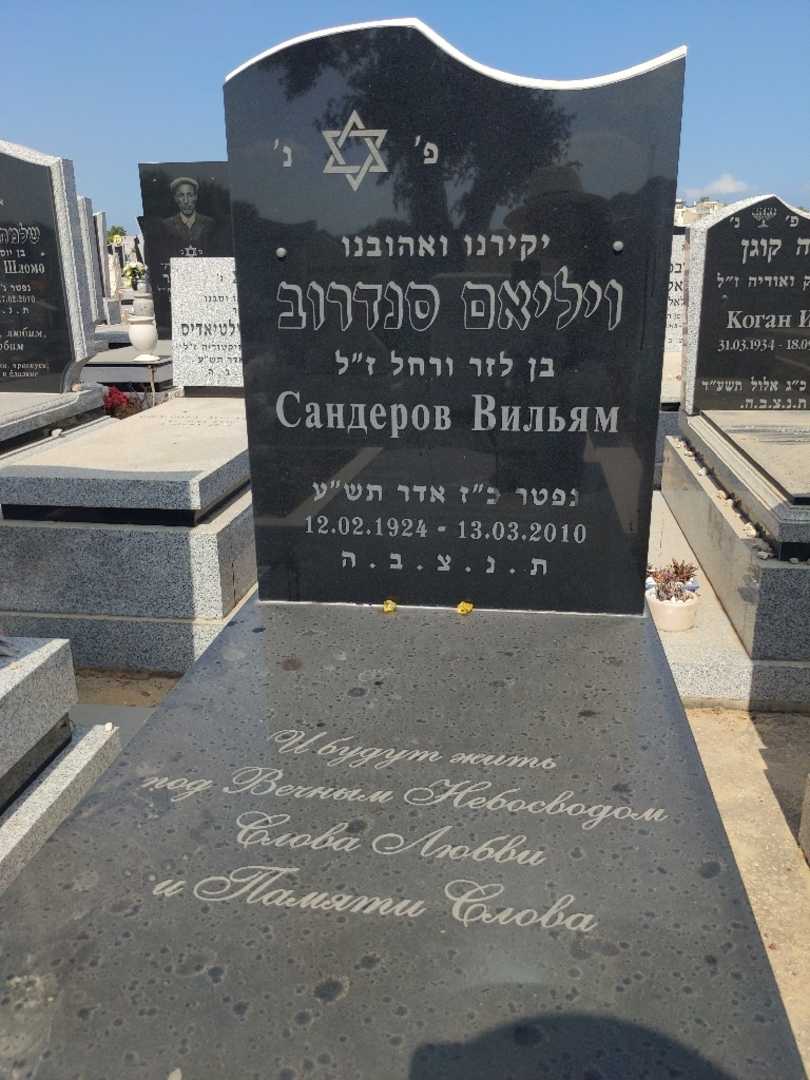 קברו של ויליאם סנדרוב