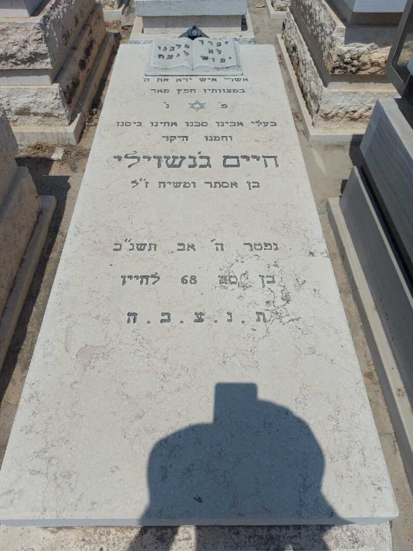קברו של חיים דזנאשוילי