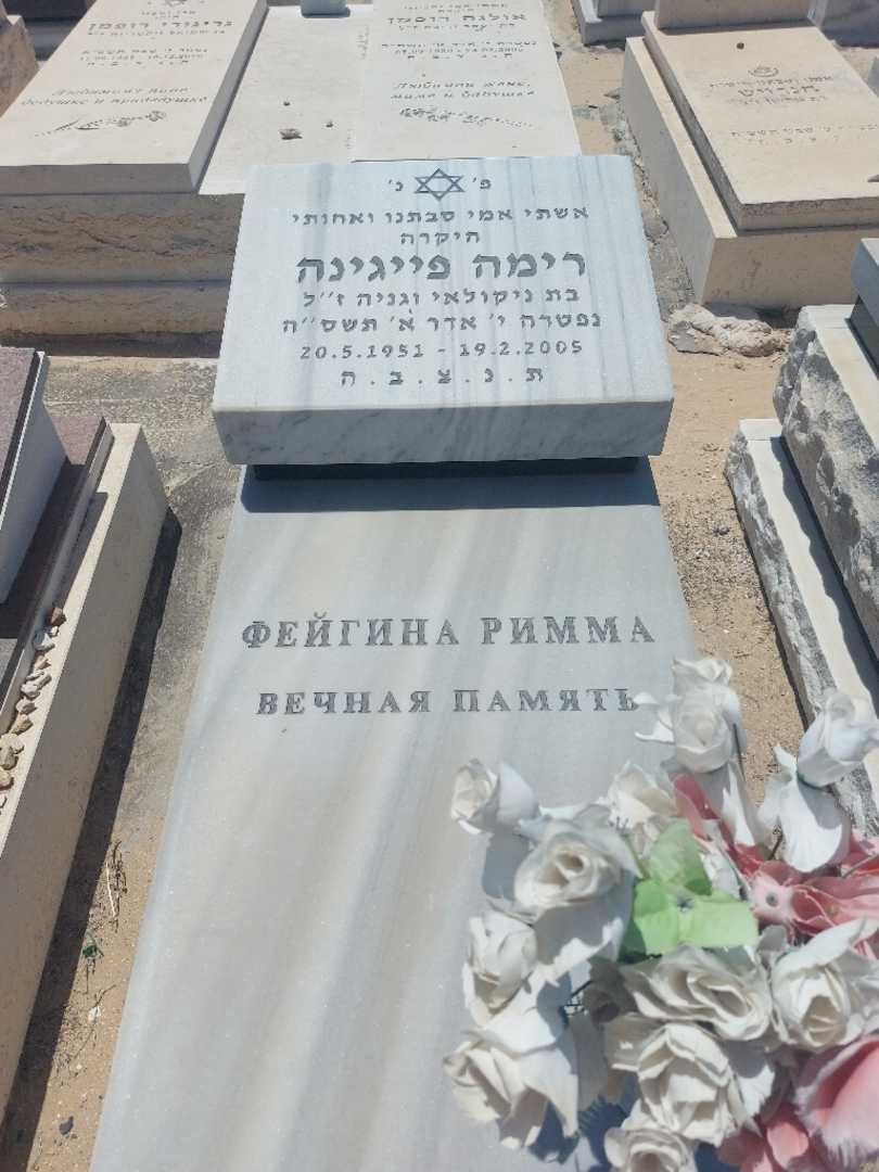 קברו של רימה פייגינה