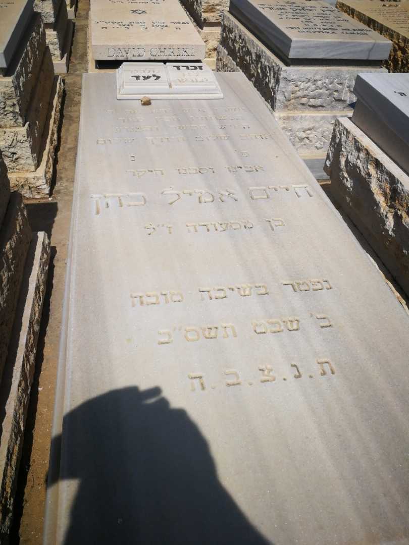 קברו של אמיל כהן