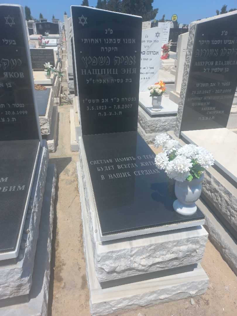 קברו של אניה נשפיץ