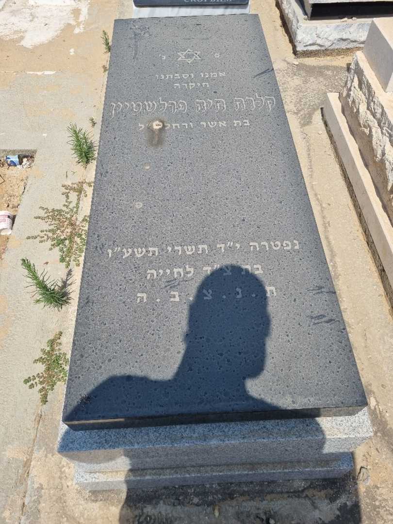 קברו של קלרה פרלשטיין