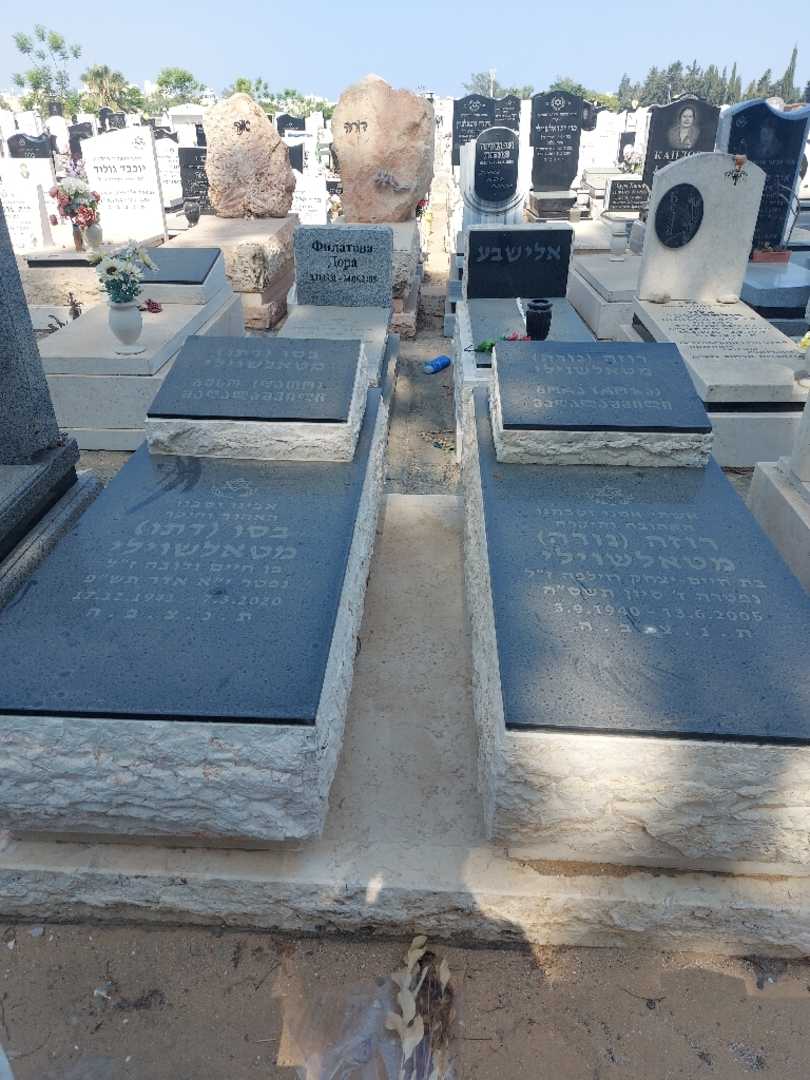 קברו של רוזה "נורה" מטאלשוילי