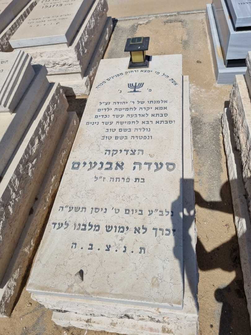 קברו של סעדה אבנעים
