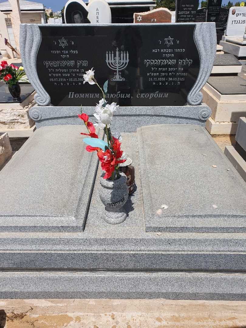קברו של קלרה שפינדובסקי. תמונה 1
