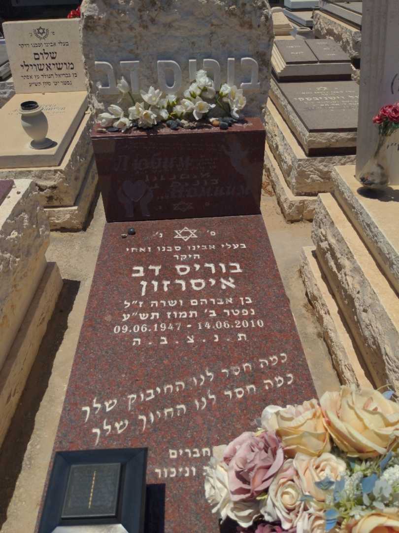 קברו של בוריס דב איסרזון. תמונה 1