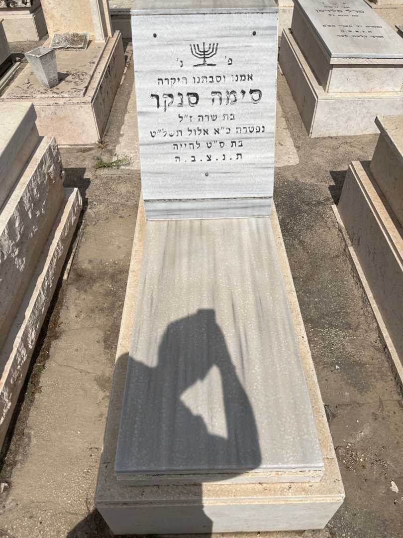 קברו של סימה סנקר