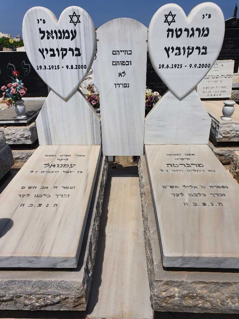 קברו של עמנואל ברקוביץ. תמונה 1