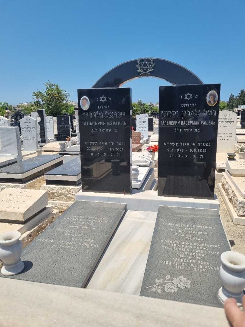קברו של רשל גלפרין וסרמן. תמונה 1