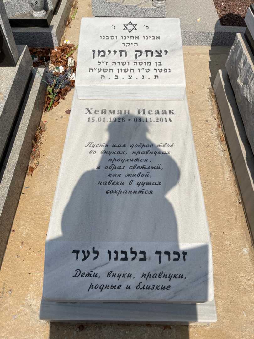 קברו של יצחק חיימין